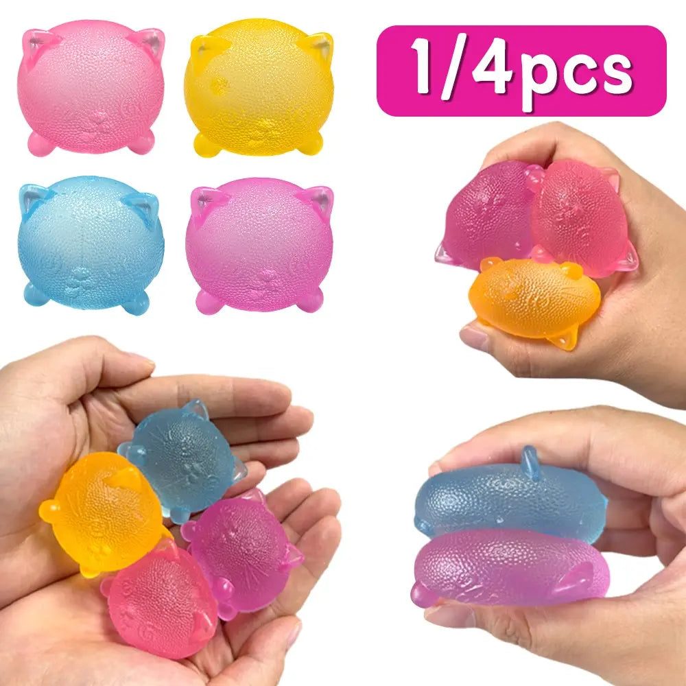 Cool Cat Sensory Squeeze Toy, Soft Candy Cat Mini Stress Ball, Relaxing Party Gift, Birthday Present, Stress Relief Toy, Gift Bag Filler, Stress Relief Squishy, Squishable Sensory Play, Squishy Sensory Fidgets