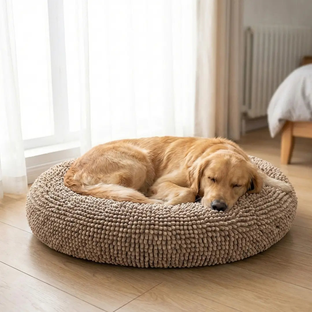 Muddy Mat Cloud K-9 Chenille Pet Bed - Round