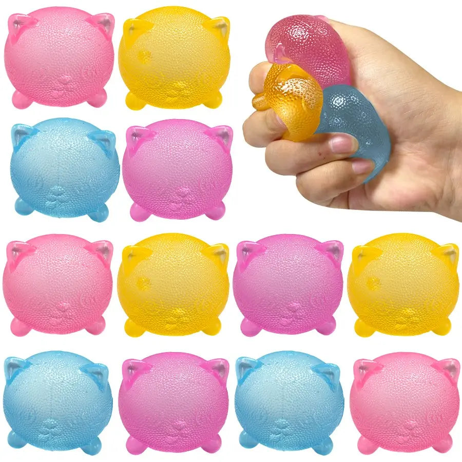 Cool Cat Sensory Squeeze Toy, Soft Candy Cat Mini Stress Ball, Relaxing Party Gift, Birthday Present, Stress Relief Toy, Gift Bag Filler, Stress Relief Squishy, Squishable Sensory Play, Squishy Sensory Fidgets