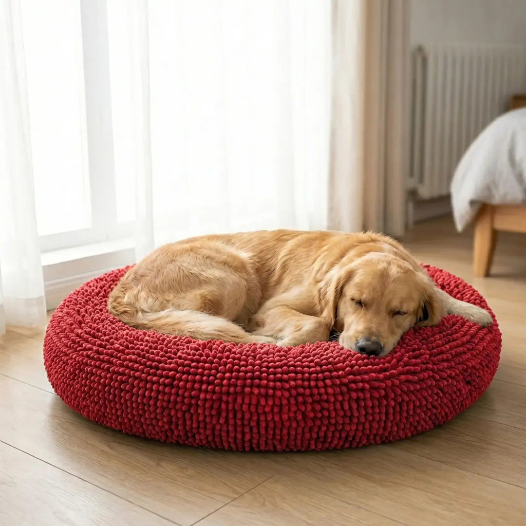 Muddy Mat Cloud K-9 Chenille Pet Bed - Round